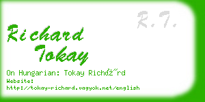 richard tokay business card